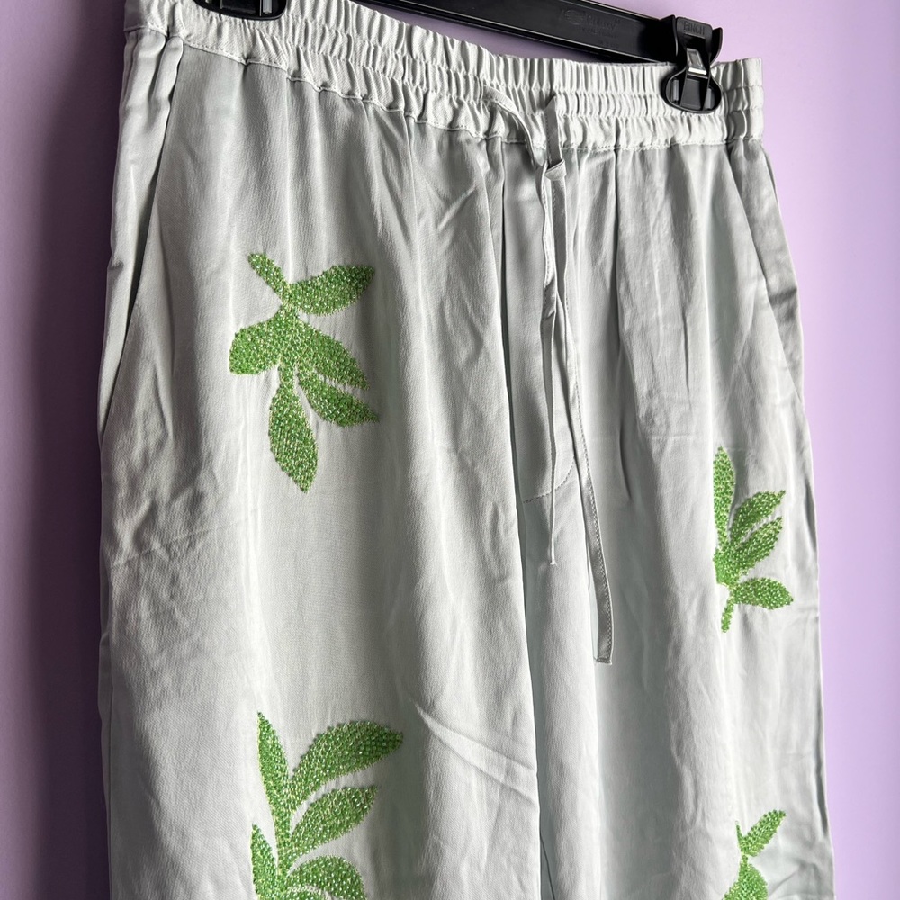 Zara Beaded Leaf Pants - Picture 13 of 15